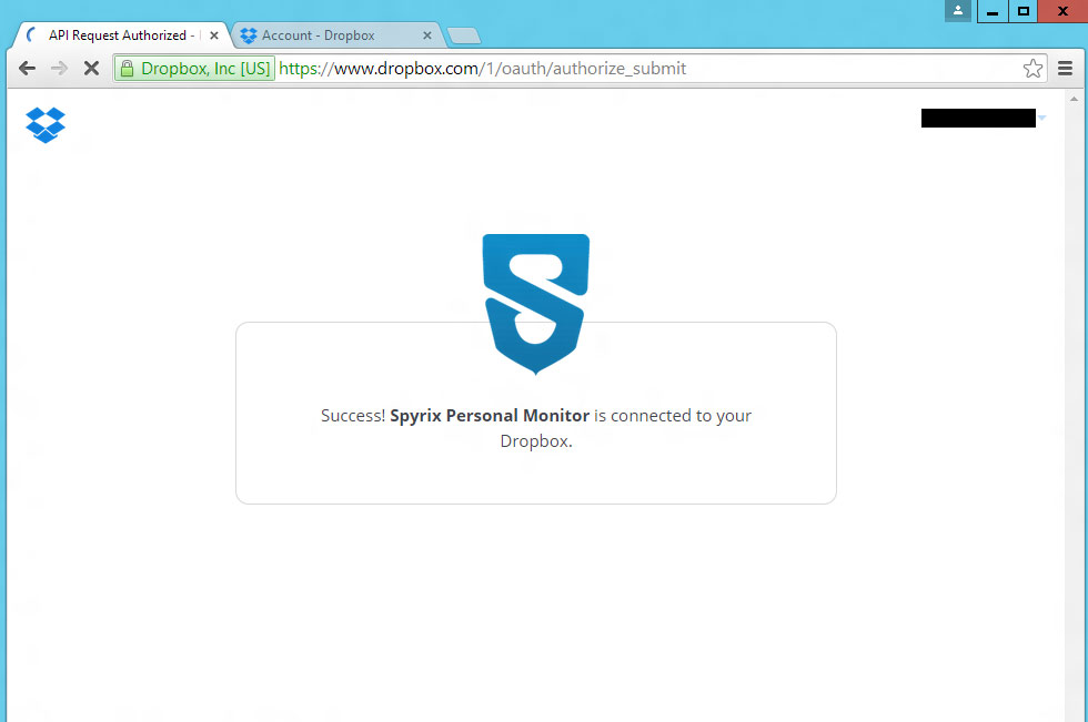 send logs via dropbox
