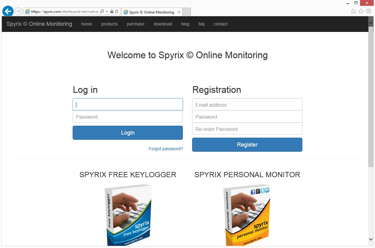 spyrix dashboard