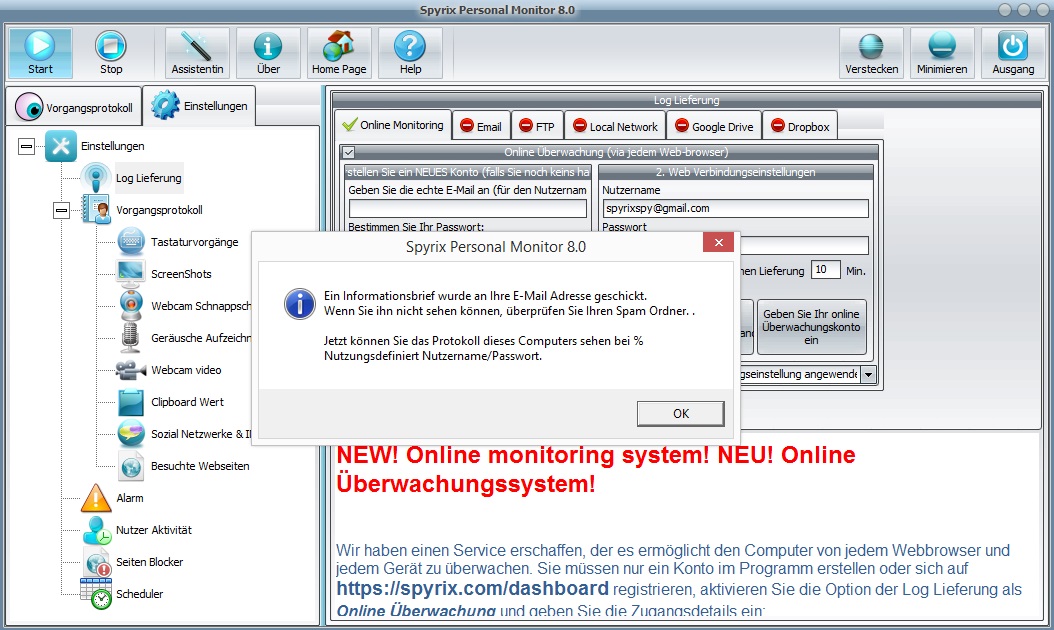 online monitoring