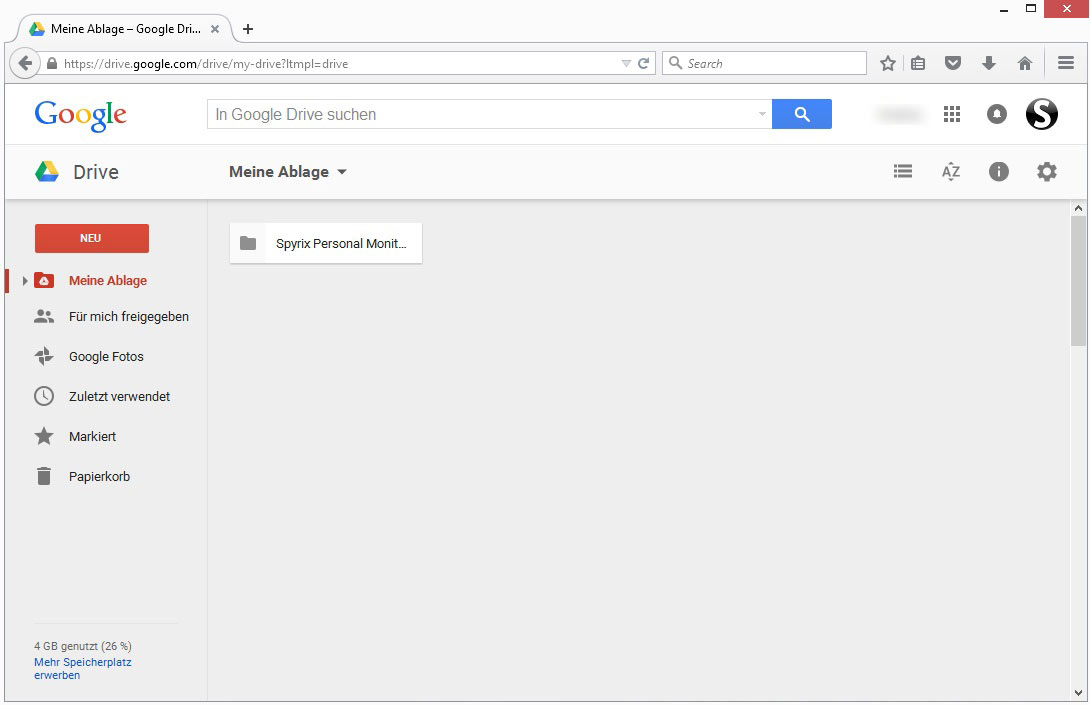 send logs via google drive