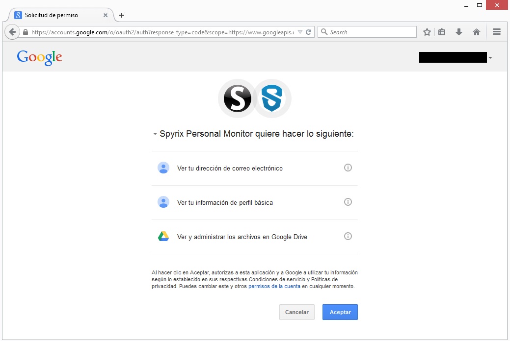 send logs via google drive