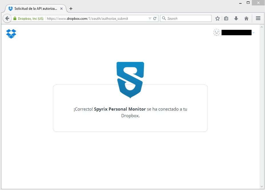 send logs via dropbox
