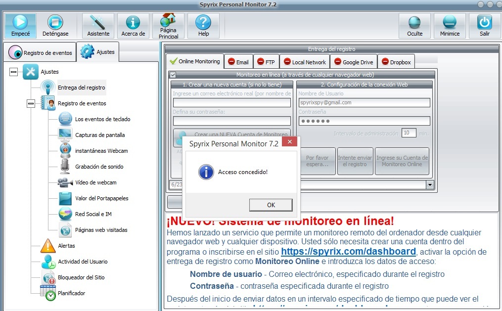 online monitoring