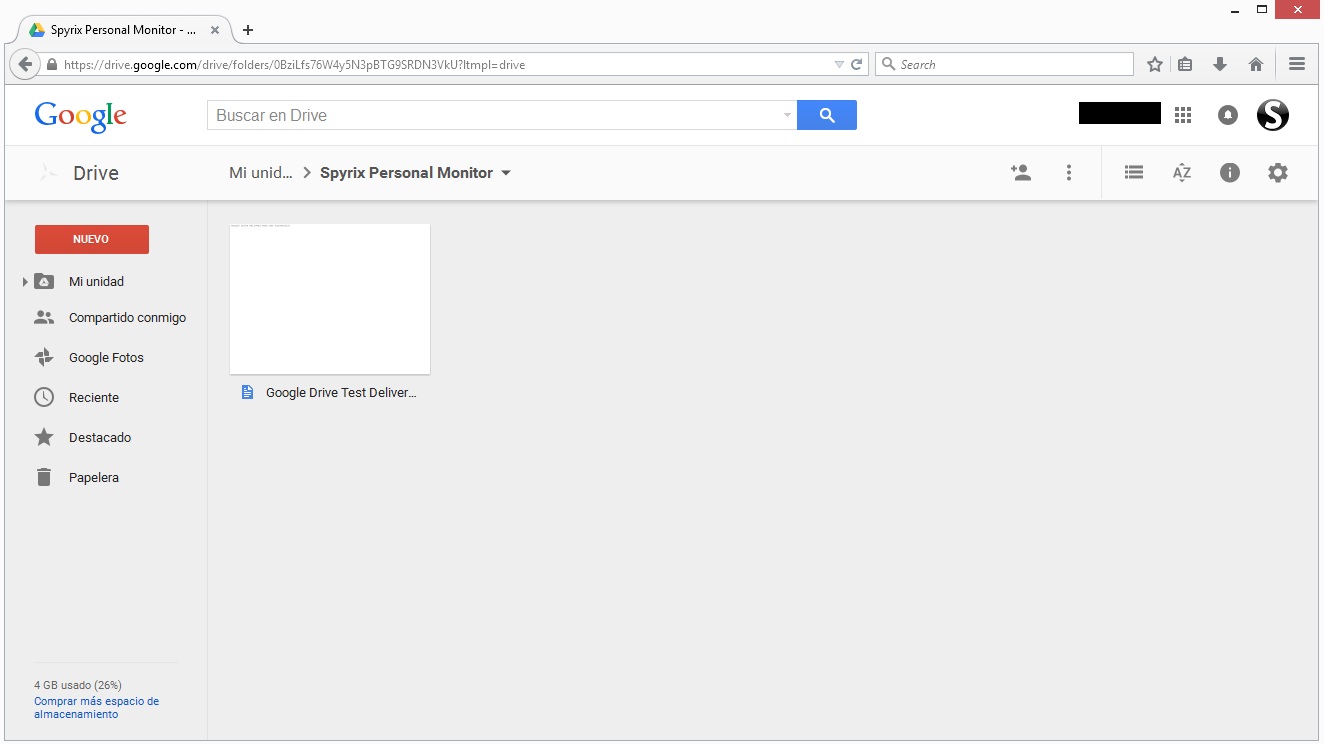 send logs via google drive