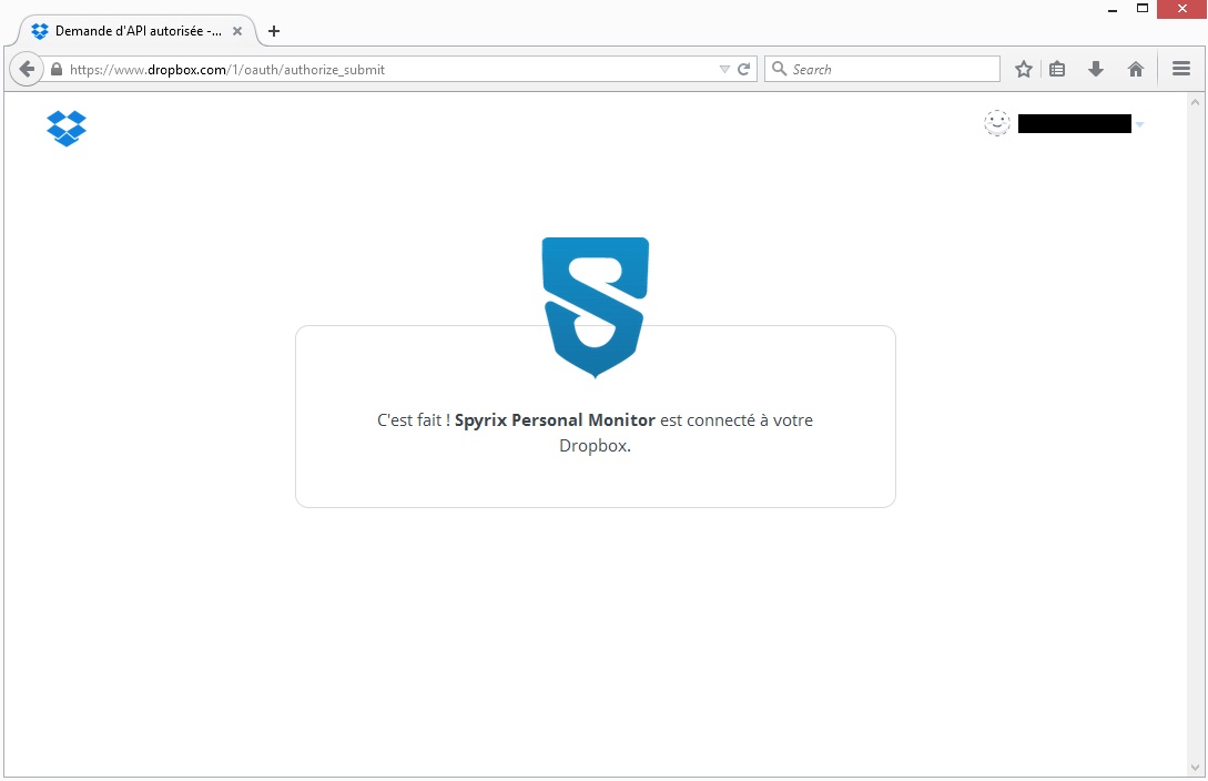 send logs via dropbox