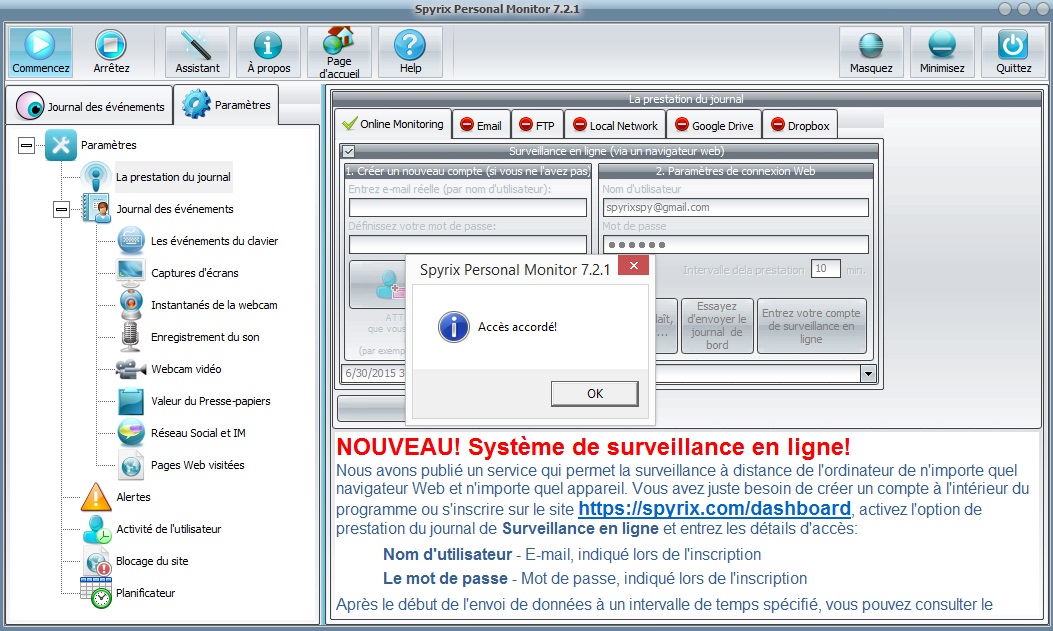 online monitoring