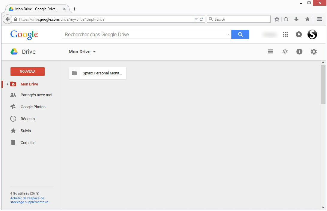 send logs via google drive
