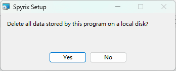 Uninstall step 3