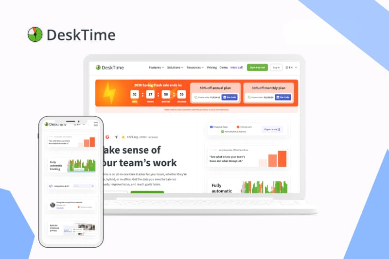 DeskTime Review 2026: Key Features, Pricing, Benefits and Drawbacks