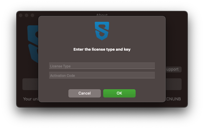 how to register the license