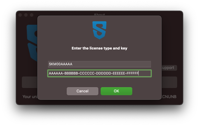 how to register the license