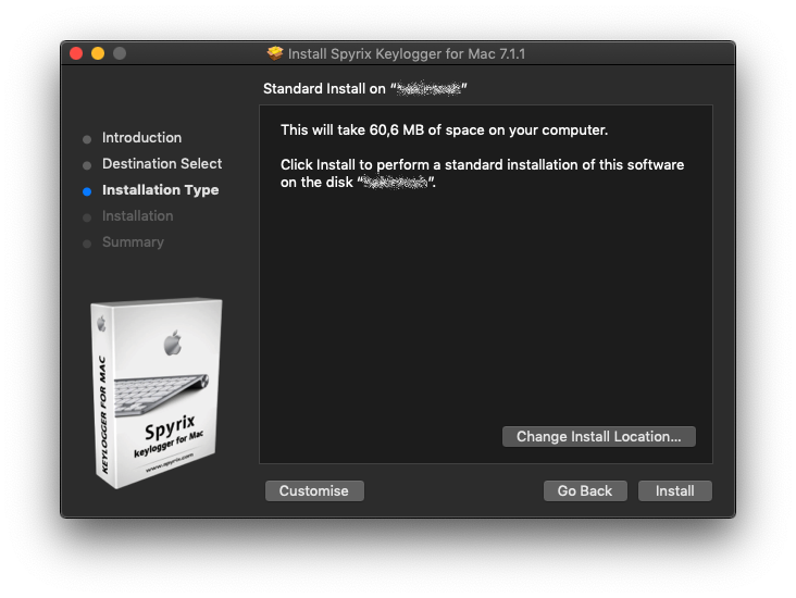 how to install spyrix keylogger for mac