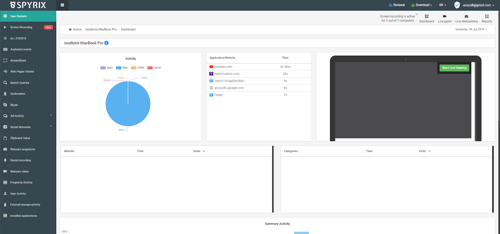 web log delivery
