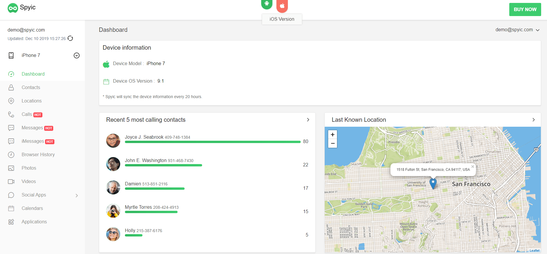 Spyic monitoring app