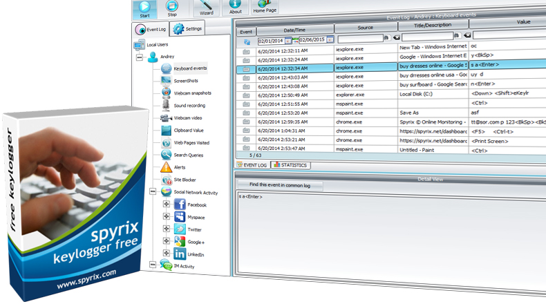 Windows 7 Spyrix Keylogger to Email Google Drive 10.6.2 full