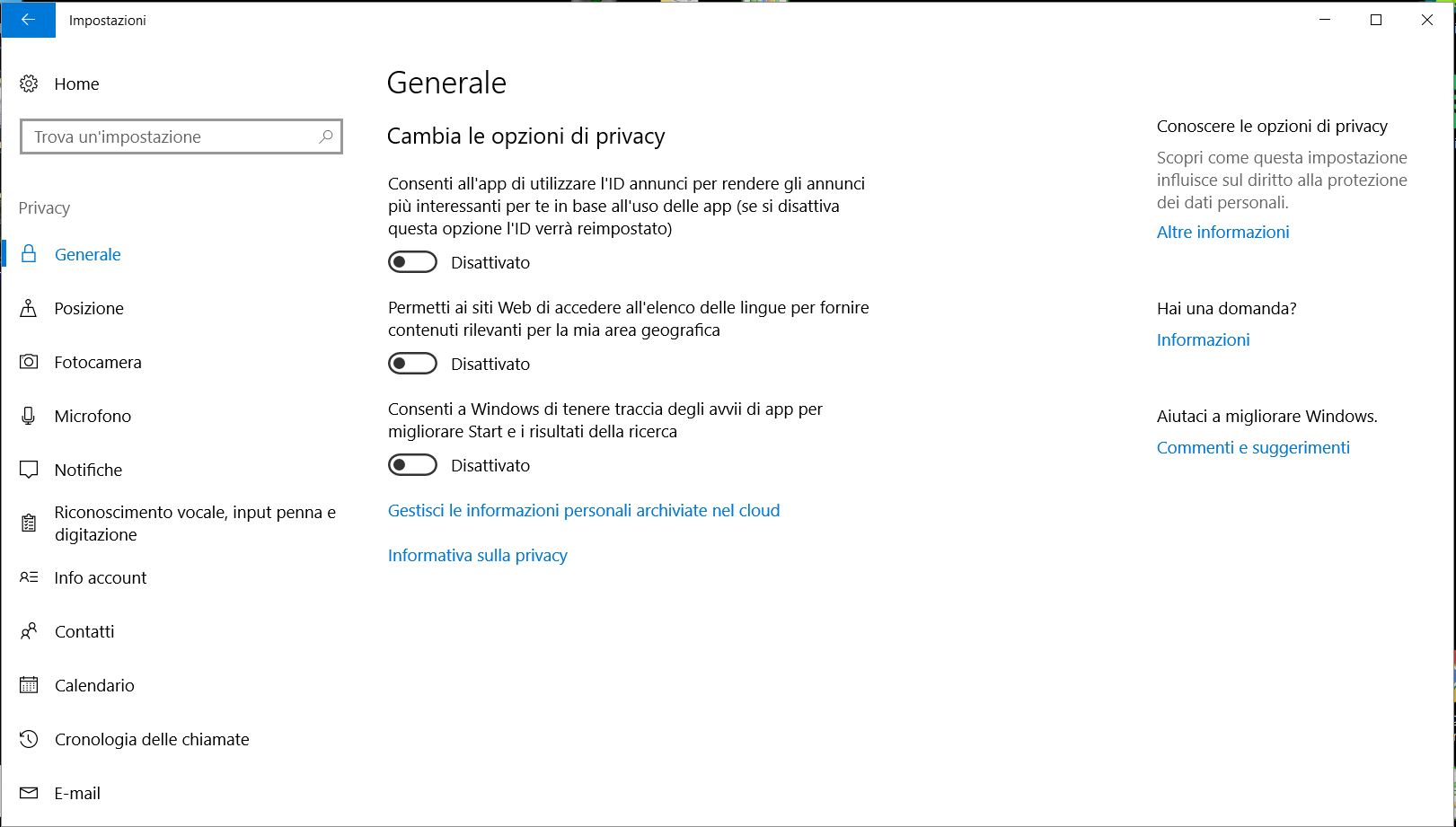 3 metodi per disabilitare il Keylogger Spia incorporato in Windows 10 